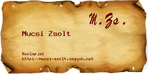 Mucsi Zsolt névjegykártya